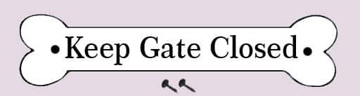 Keep Gate Closed Sign - Image 2