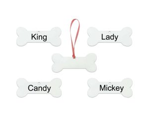 Bone Ornaments  Engravable Plastic